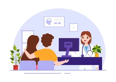 Anamnesis System Vector Illustration for Information About the Disease and .. Stock Illustration