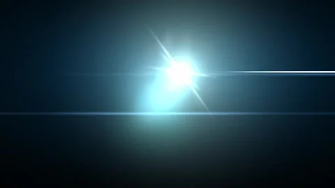 Anamorphic blue lens flare moving right to left 스톡 동영상 331077540