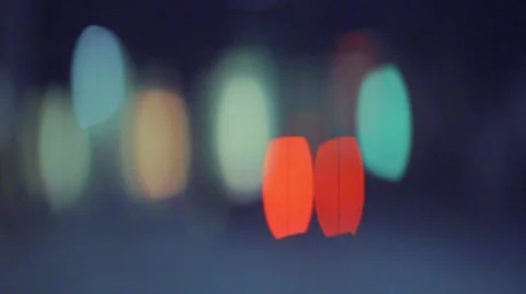 Anamorphic Bokeh Stock Footage 42305496