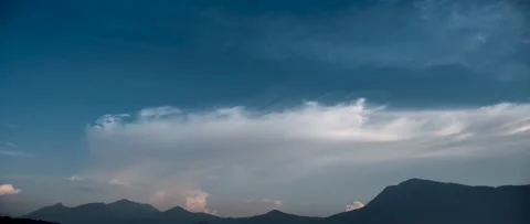 Anamorphic Cinema Timelapse Of Mountain Landscape Stock-Footage 161867755