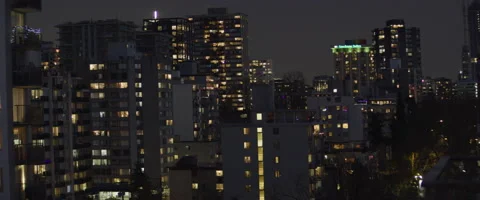 Anamorphic City Night 1 Stockbeeldmateriaal 152666779