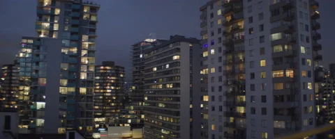 Anamorphic City Night 10 Stockbeeldmateriaal 152660686