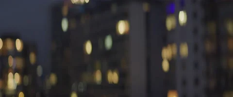 Anamorphic City Night 11 Stockbeeldmateriaal 152662831