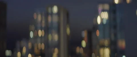 Anamorphic City Night 2 Stockbeeldmateriaal 152664301