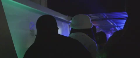 Anamorphic Crowd On Boat At A Party Stock Footage 249823336