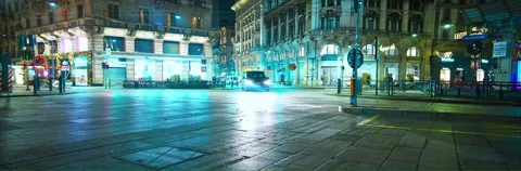 Anamorphic Lens 6K - Piazza Duomo in Milan Italy on 01-02-2026 Stock Footage 331007687