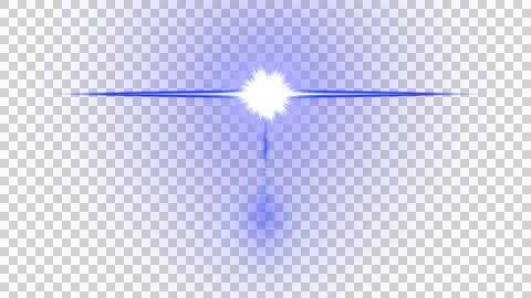 Anamorphic lens flare after effects Stock Illustration