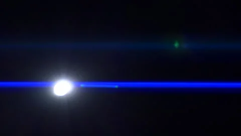 Anamorphic lens flare, bokeh light leaks, flash ray effect over black background 스톡 동영상 163695469
