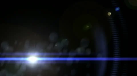 Anamorphic Lens Flare Stock Footage