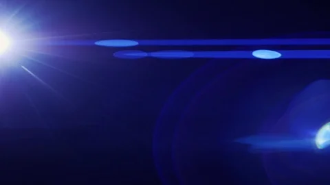 Anamorphic Lens Flare slow motion Stock Footage 113178178
