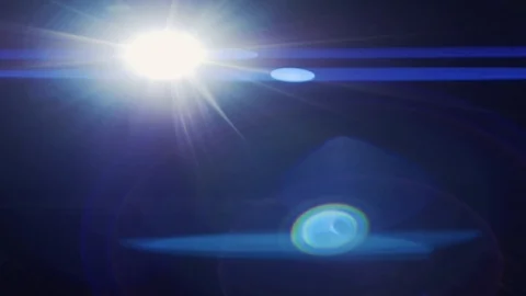 Anamorphic Lens Flare slow motion Stock Footage 113178214