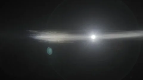Anamorphic Lens Flare Wipe Stock Footage 303772144