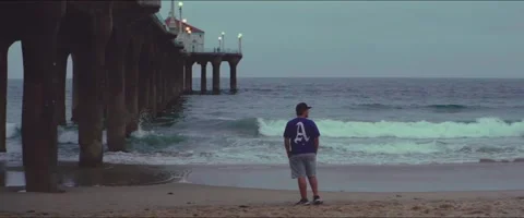 Anamorphic Manhattan Beach at Dusk - Handheld Vidéo 200049249