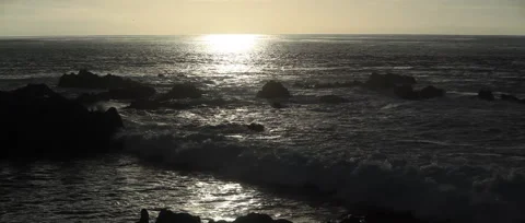 Anamorphic seascape Stock Footage 161497738