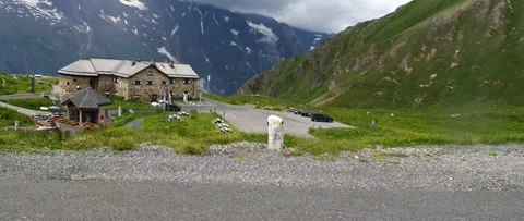 Anamorphic Side Window Drive Along Grossglockner High Alpine Road Stock Footage 339065621