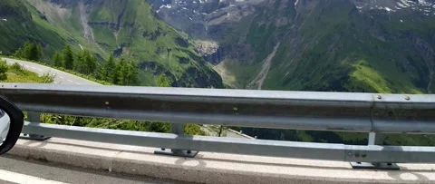 Anamorphic Side Window Drive Along Grossglockner High Alpine Road Stock Footage 339065622