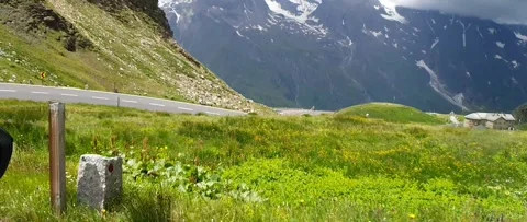 Anamorphic Side Window Drive Along Grossglockner High Alpine Road Stock Footage 339065859