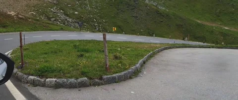 Anamorphic Side Window Drive Along Grossglockner High Alpine Road Stock Footage 339066197