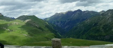Anamorphic Side Window Drive Along Grossglockner High Alpine Road Stock Footage 339066205