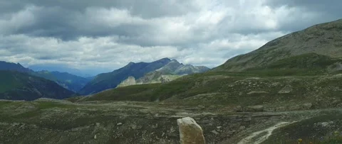 Anamorphic Side Window Drive Along Grossglockner High Alpine Road Stock Footage 339066847