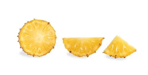 Ananas comosus isolated on white background Stock Photos