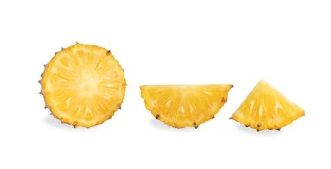 Ananas comosus isolated on white background Stock Photos