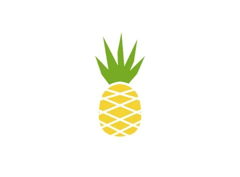 Ananas fresh fruit for logo Stock Illustration