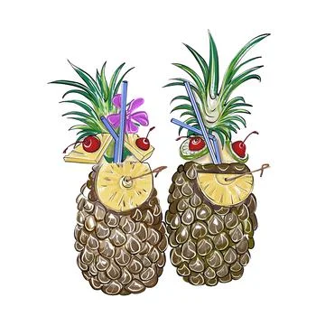 Ananas Stock Illustration