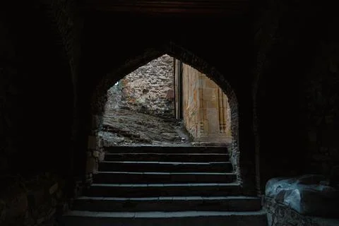 Ananuri complex tunnel Stock Photos