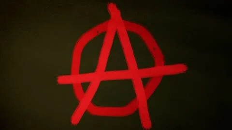 Anarchist flag 04 Stock Footage 12203765