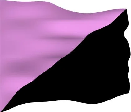 Anarchist Queer Flag Stock Illustration
