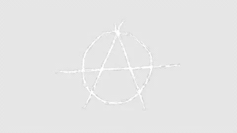 Anarchy symbol hand-drawn scribble animation. Pen marker doodle style. Sket.. Stock Footage 275090520