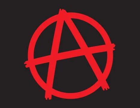 Anarchy Symbol Icon Stock Illustration