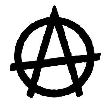 Anarchy symbol icon Stock Illustration