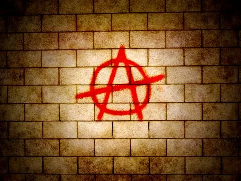 Anarchy symbol Stock Illustration