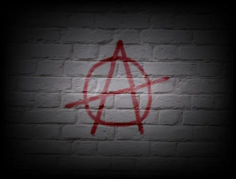 Anarchy Wall Stock Illustration