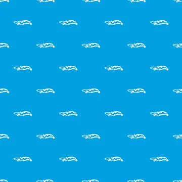 Anarhichas fish pattern seamless blue Stock Illustration