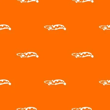 Anarhichas fish pattern seamless Stock Illustration