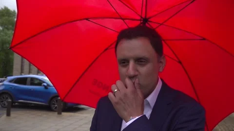 Anas Sarwar brands Nigel Farage a 'clown' Stock Footage 310252782