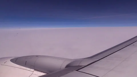 ANA's Wings and Clouds Stock Footage 332233330