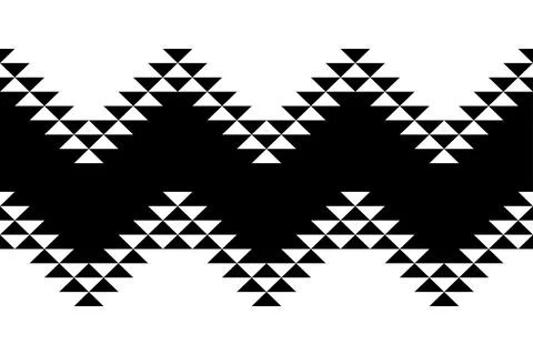 Anasazi pattern, seamless tile, based on the artful repetition of triangles 스톡 일러스트
