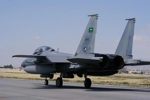 Anatolian Eagle Air Force Exercise in Konya, Turkiye Stock Photos