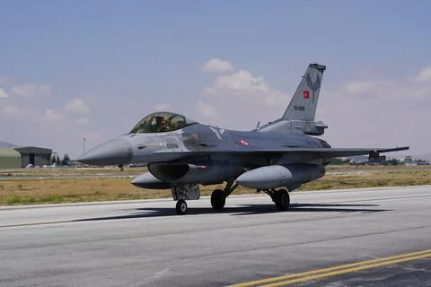 Anatolian Eagle Air Force Exercise in Konya, Turkiye Stock Photos