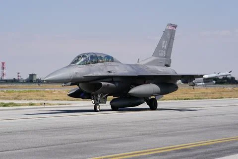 Anatolian Eagle Air Force Exercise in Konya, Turkiye Stock Photos