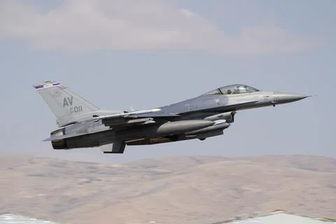 Anatolian Eagle Air Force Exercise in Konya, Turkiye Stock Photos