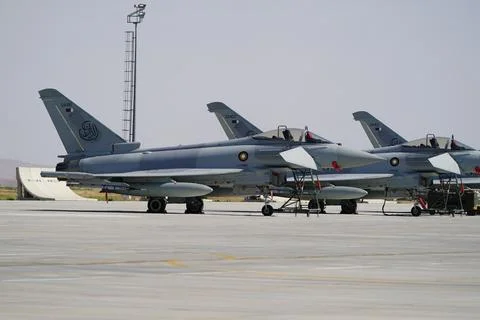 Anatolian Eagle Air Force Exercise in Konya, Turkiye Stock Photos