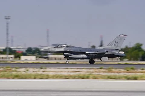 Anatolian Eagle Air Force Exercise in Konya, Turkiye Stock Photos