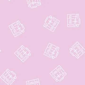 Anatomical diagram line seamless pattern イラスト素材