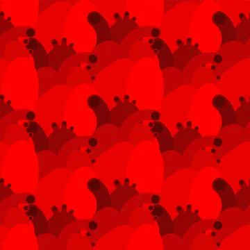 Anatomical heart pattern seamless. heart background Stock Illustration