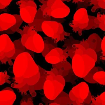Anatomical heart pattern seamless. heart background Stock Illustration